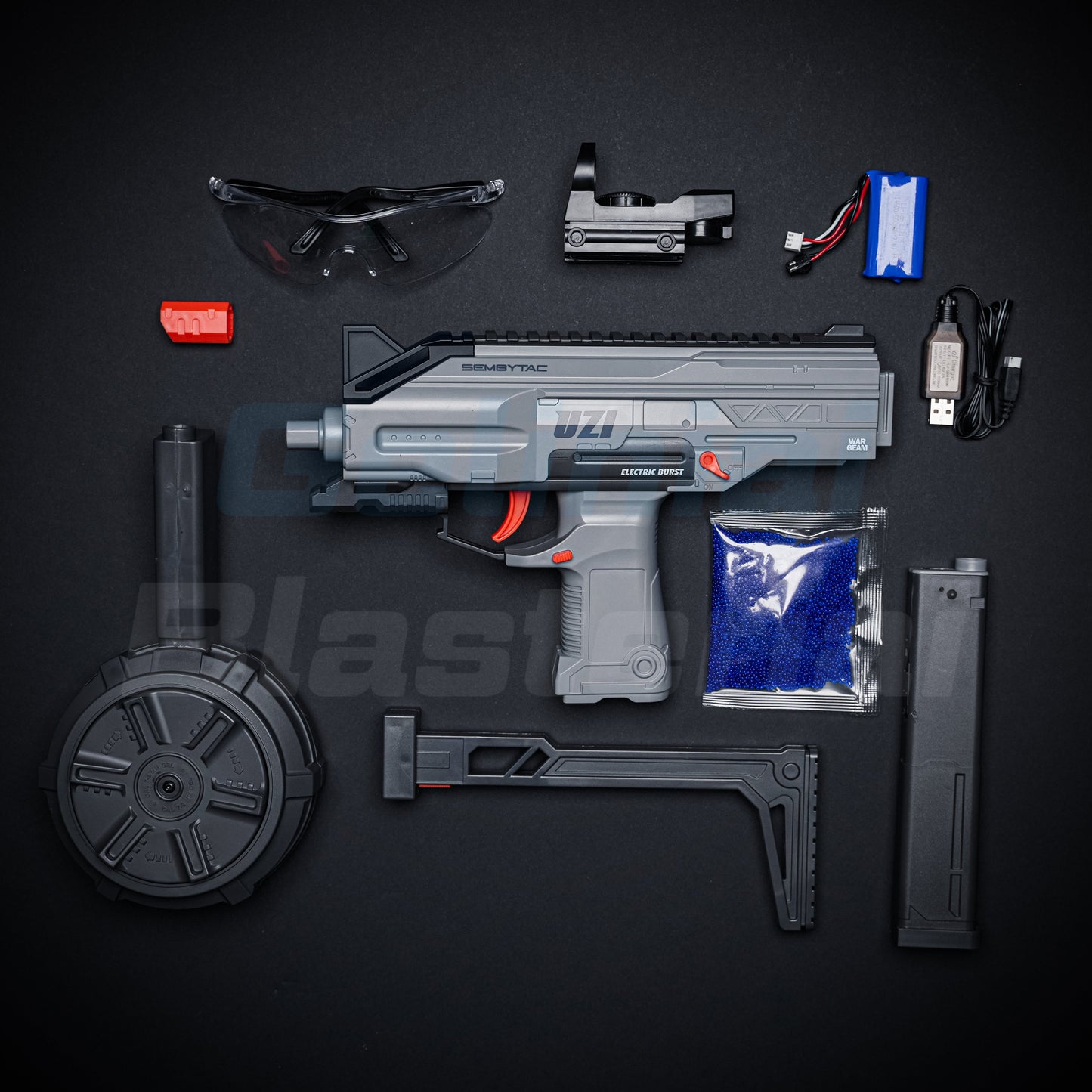 UZI Gelinis Blasteris - Pilkas (Dovana - 11 000 Šovinių)