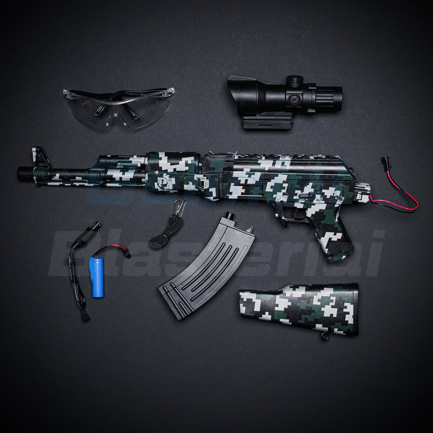 AK-47 Gelinis Blasteris - Camo (Dovana - 11 000 Šovinių)