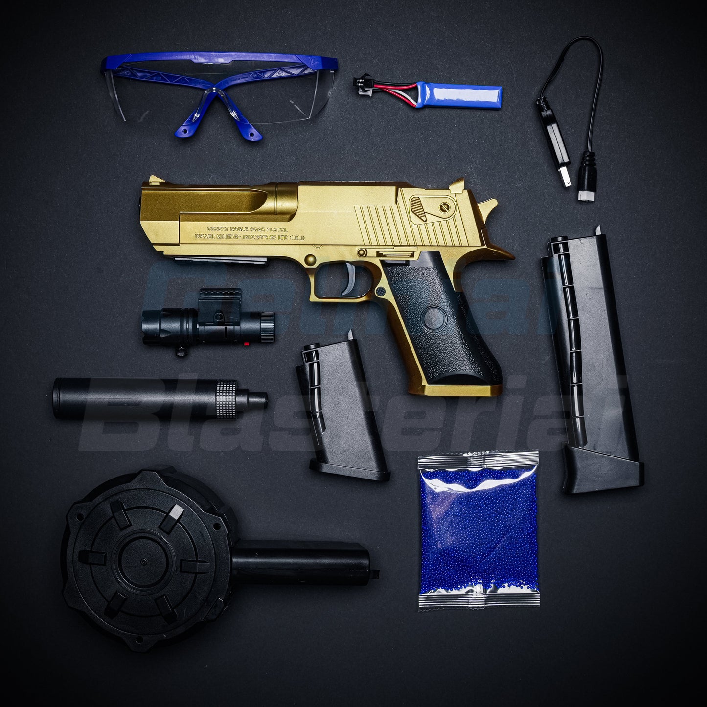 DESERT EAGLE Gelinis Blasteris - Auksinis (Dovana - 11 000 Šovinių)
