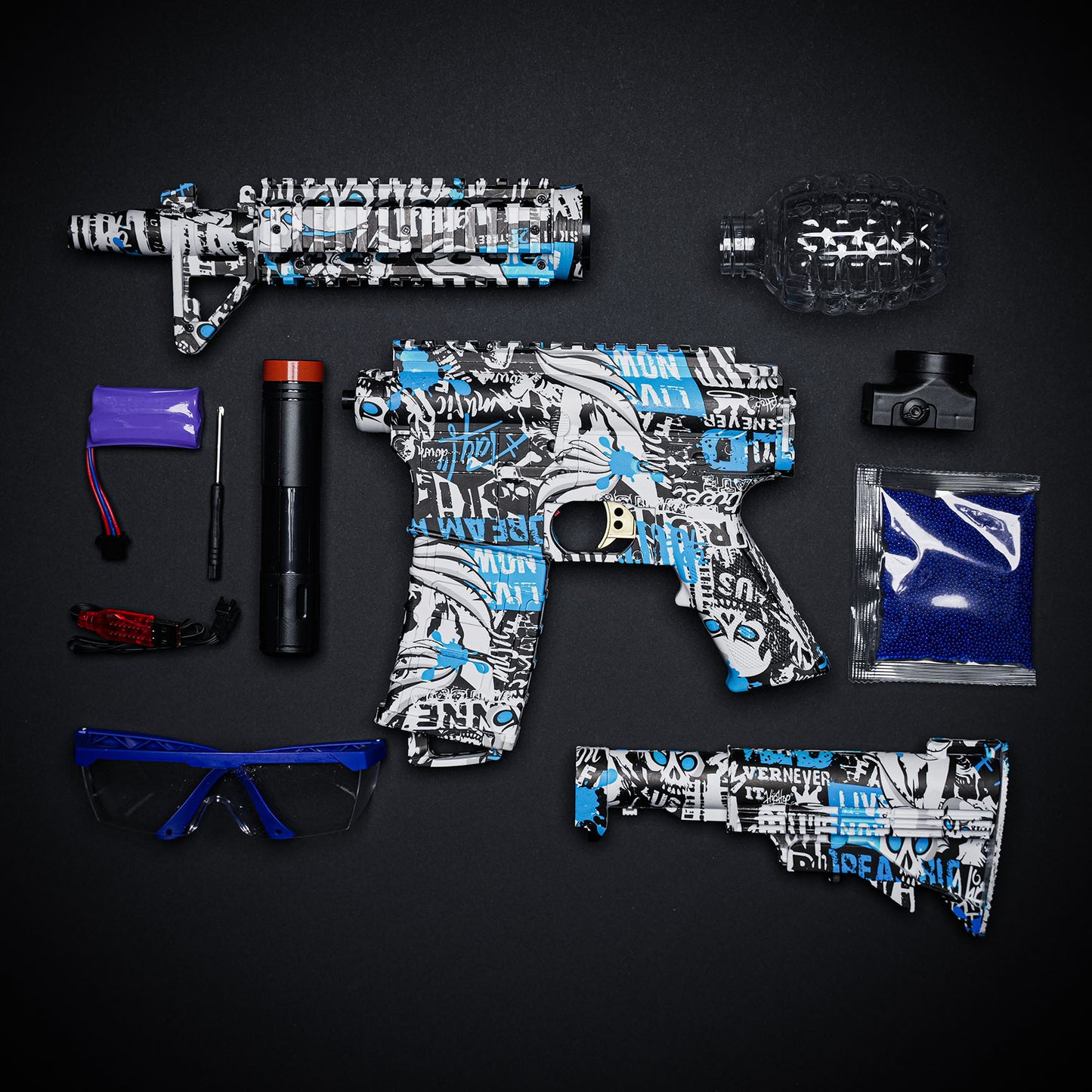 M416 Gelinis Blasteris - Mėlynas (Dovana +11.000 Šovinių)