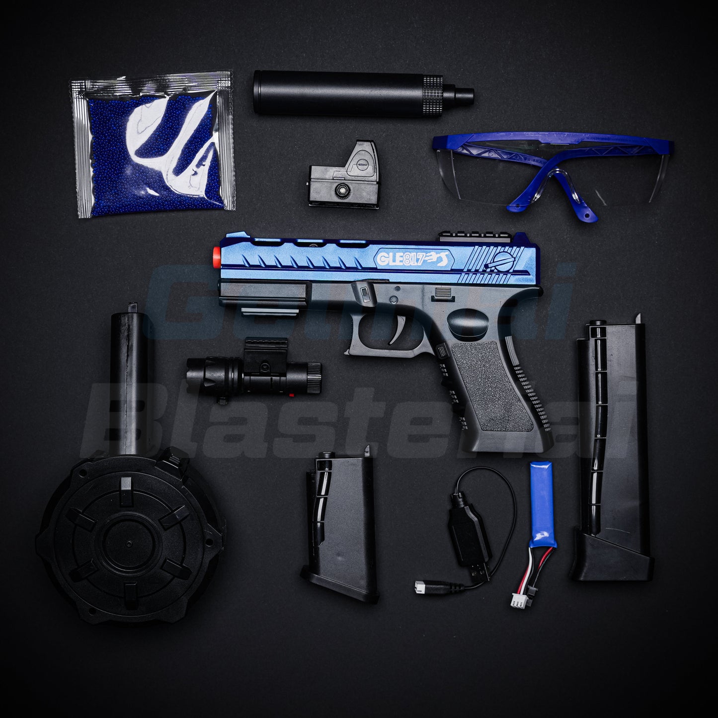GLE817 Gelinis Blasteris - Mėlynas (Dovana - 11 000 Šovinių)