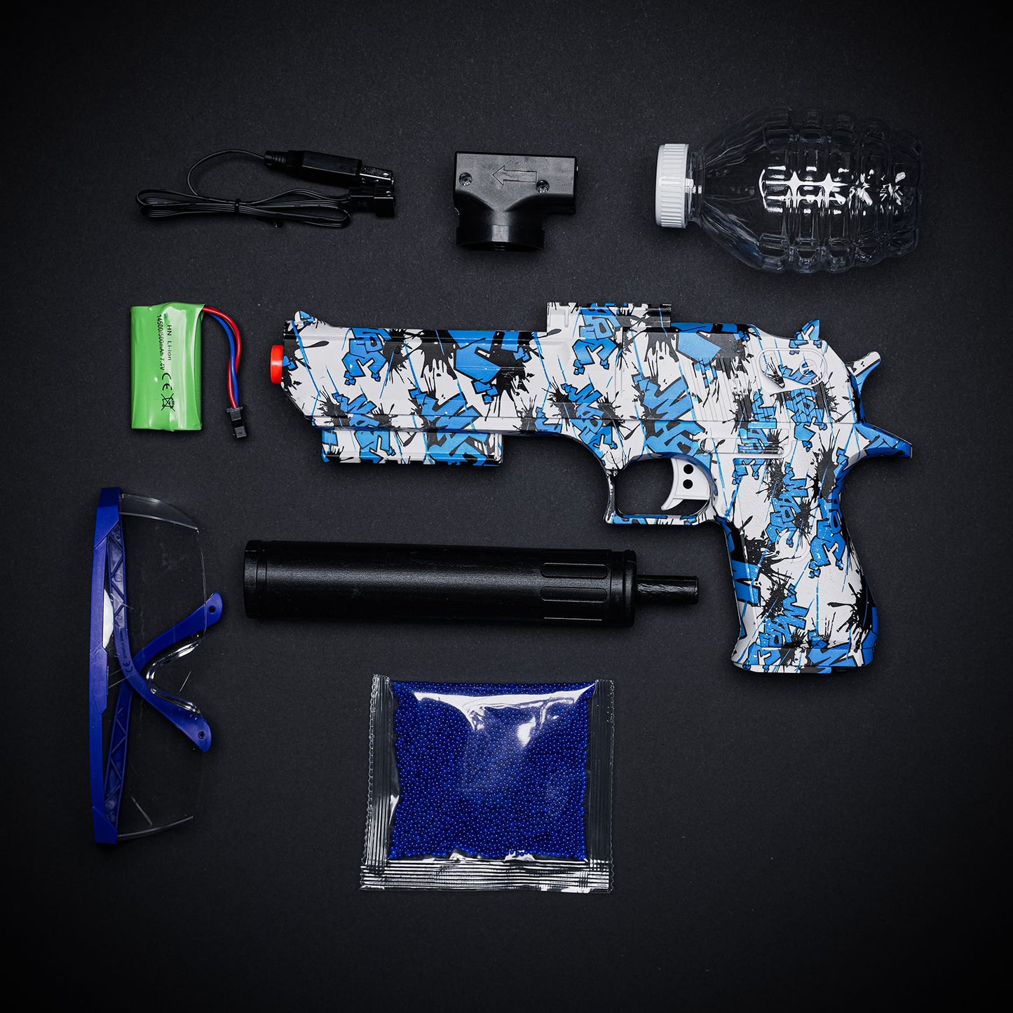 DESERT EAGLE Gelinis Blasteris - Mėlynas (Dovana - 11 000 Šovinių)